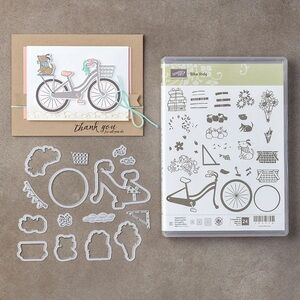 🍒 Stampin’ Up! 🍒 « Bike Ride »  Stamp and « Build a Bike » Die Sets